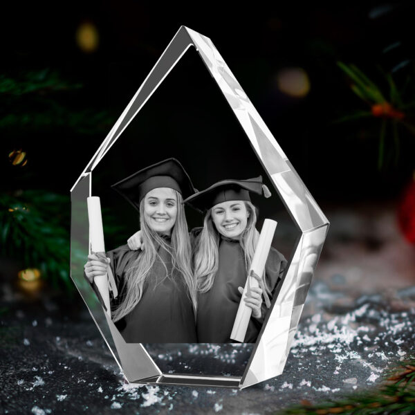 Personalized Valentine Crystal Gift - 3D Engraved Couples Photo  for Him and Her - Image 5