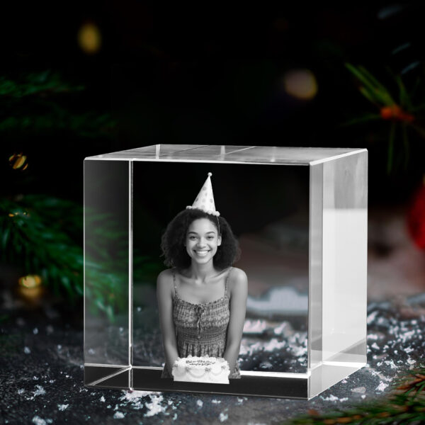 Custom Memorial Crystal with Photo - Laser Etched Sympathy Gift for Mother's Day,Christmas,Pet,Funerals and Family Remembrance,Memorial Engraving for Pet Loss Sympathy - Image 5